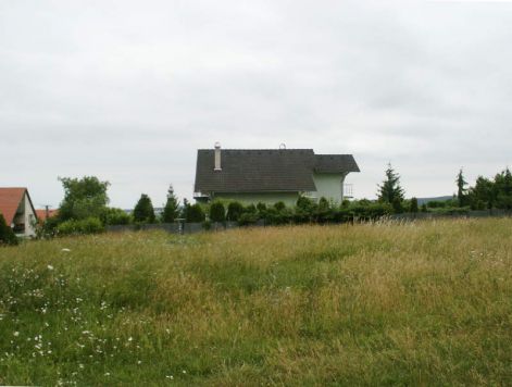 9. A telek oldalról, háttérben a szomszéd épület